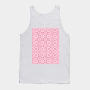 Pink stylized pattern in modern colors of current trends Tank Top